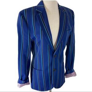 Blue striped boating blazer, NEW Jack Wills Ordway unisex preppy academic jacket